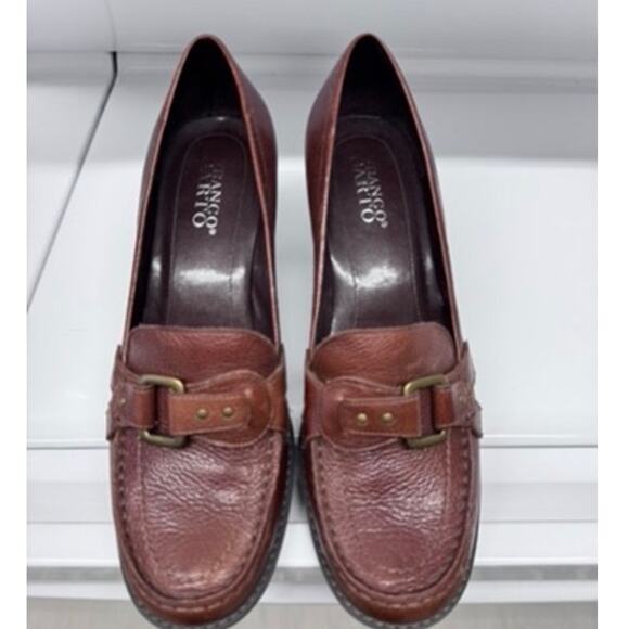 "Franco Sarto" VINTAGE, Chunky Heel ,Penny Loafers, SZ 9, Y2K , Quiet Luxury - Picture 2 of 13